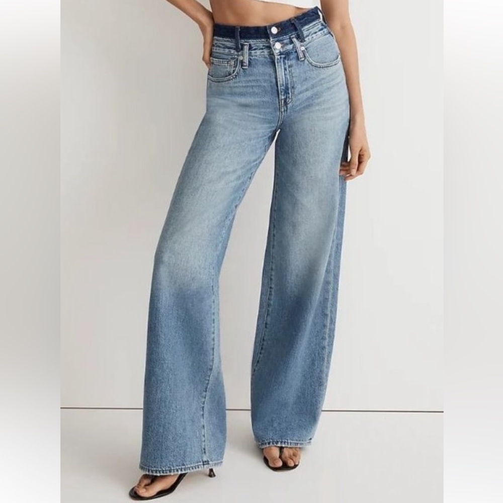Madewell x Molly Dickson wide leg Jean size 30